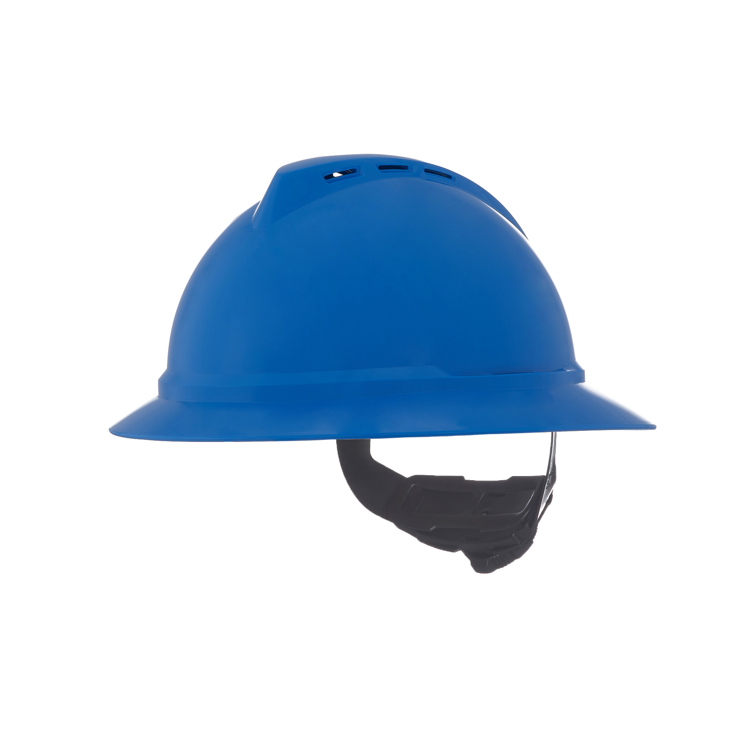 V-Gard 500 Hat, Blue Vented, 6-Point Fas-Trac III